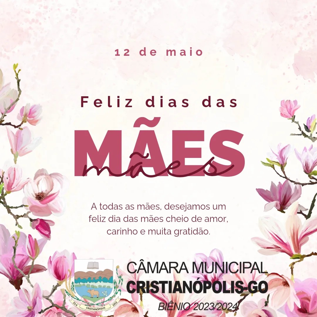 Feliz dia das mães